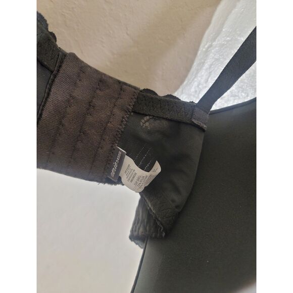 EUC Aerie 34DDD Black Lined Real Happy Demi Lined Underwire Lace Bra 4 Hook Back - Picture 8 of 8